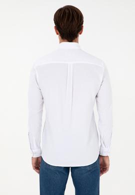 Erkek Beyaz Uzun Kollu Gömlek - 50292315012