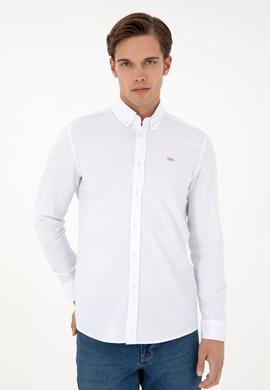 Erkek Beyaz Uzun Kollu Gömlek - 50292315012