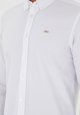 Erkek Beyaz Uzun Kollu Gömlek - 50292315012