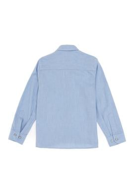 Erkek Çocuk Açık Mavi Uzun Kollu Basic Gömlek - 50295671003