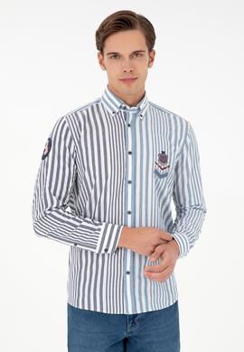 Erkek Lacivert Uzun Kollu Gömlek - 50297535008