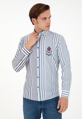 Erkek Lacivert Uzun Kollu Gömlek - 50297535008