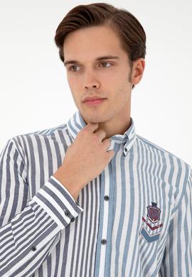 Erkek Lacivert Uzun Kollu Gömlek - 50297535008