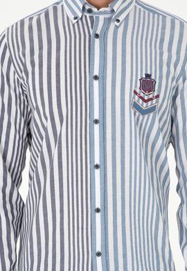 Erkek Lacivert Uzun Kollu Gömlek - 50297535008