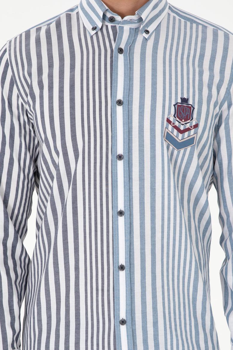 Erkek Lacivert Uzun Kollu Gömlek - 50297535008