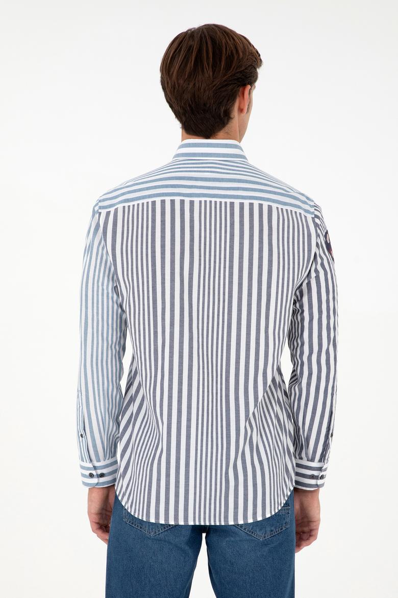 Erkek Lacivert Uzun Kollu Gömlek - 50297535008