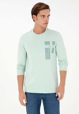 Erkek Su Yeşili Sweatshirt - 50293448056