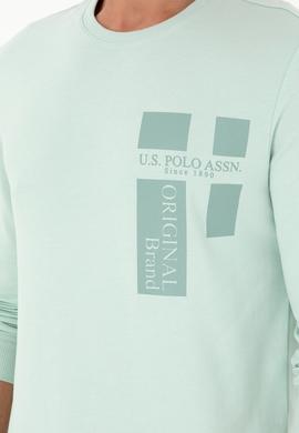 Erkek Su Yeşili Sweatshirt - 50293448056