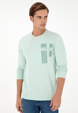Erkek Su Yeşili Sweatshirt - 50293448056