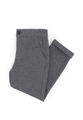 Erkek Çocuk Açık Gri Kanvas Pantolon - 50298548005