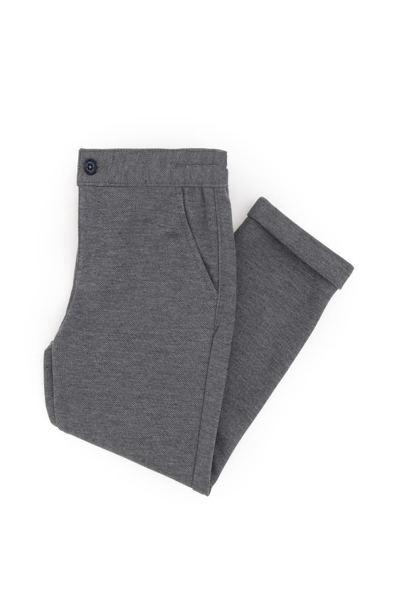 Erkek Çocuk Açık Gri Kanvas Pantolon - 50298548005