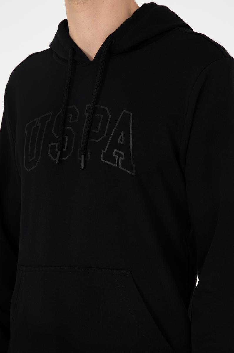 Erkek Siyah Basic Sweatshirt