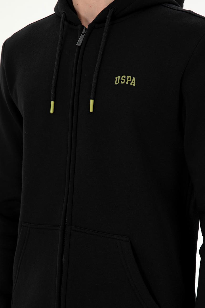 Erkek Siyah Şardonlu Örme Hırka - 50293146029