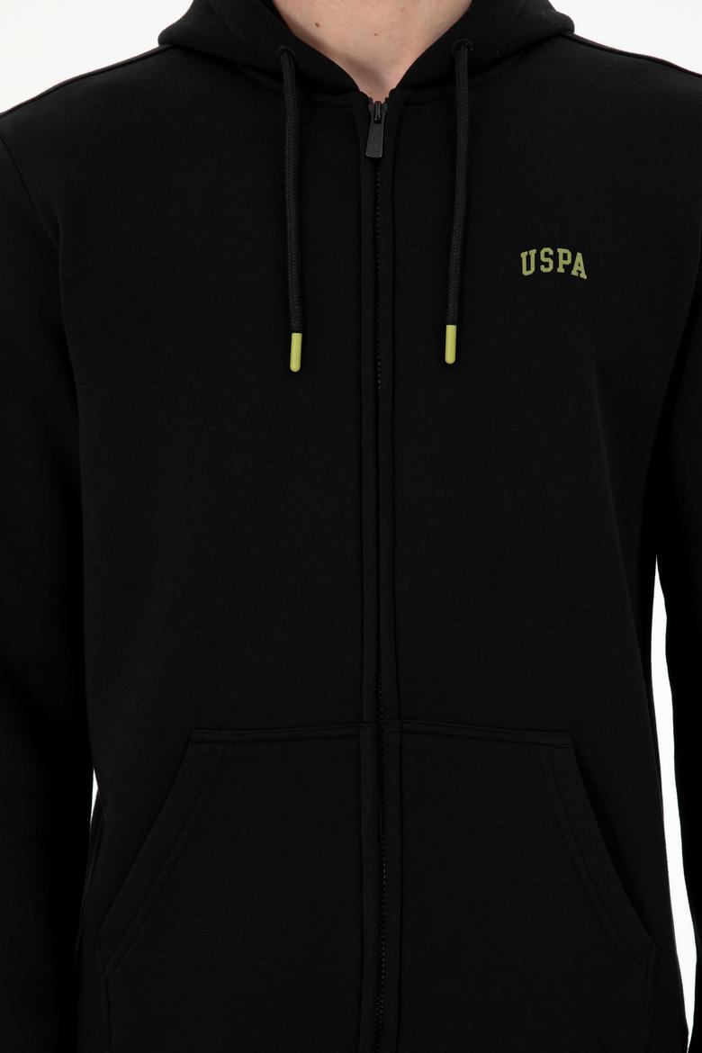 Erkek Siyah Şardonlu Örme Hırka - 50293146029