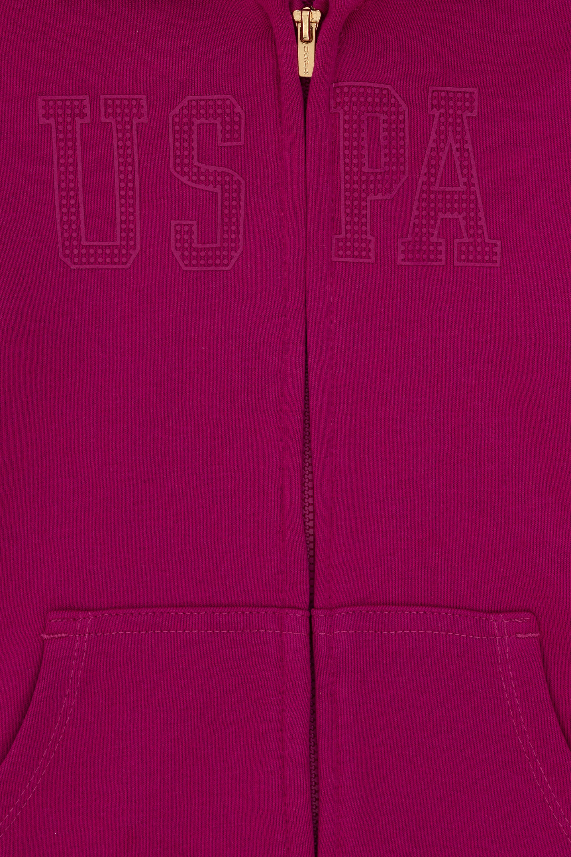 Kız Çocuk Fuşya Kapüşonlu Basic Sweatshirt