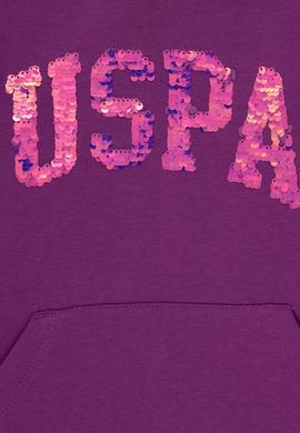 Kız Çocuk Menekşe Kapüşonlu Basic Sweatshirt - 50292512125