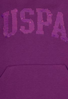 Kız Çocuk Menekşe Kapüşonlu Basic Sweatshirt - 50292512125