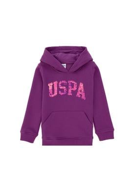 Kız Çocuk Menekşe Kapüşonlu Basic Sweatshirt - 50292512125