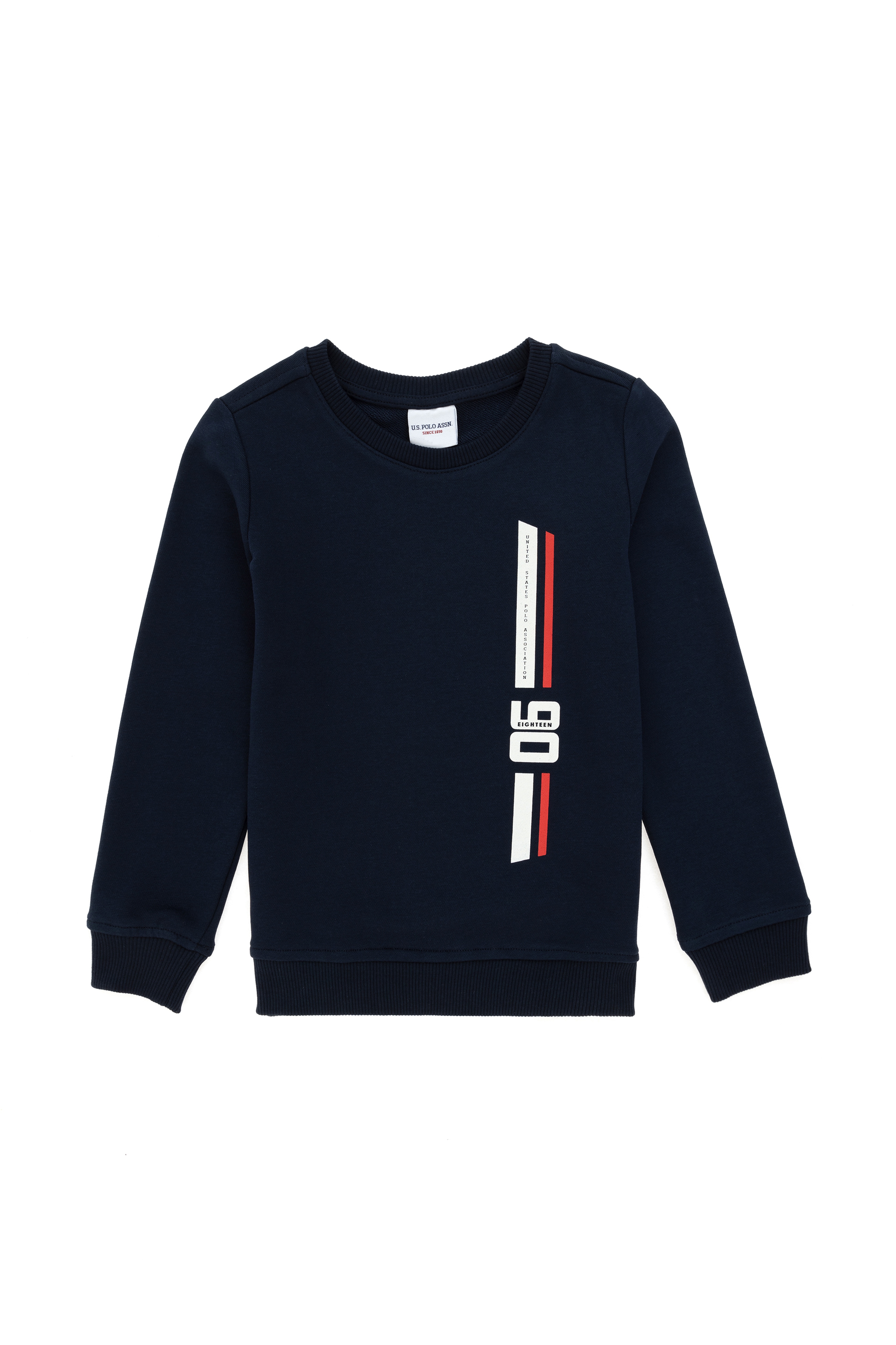 Erkek Çocuk Lacivert Bisiklet Yaka Sweatshirt - Image 3