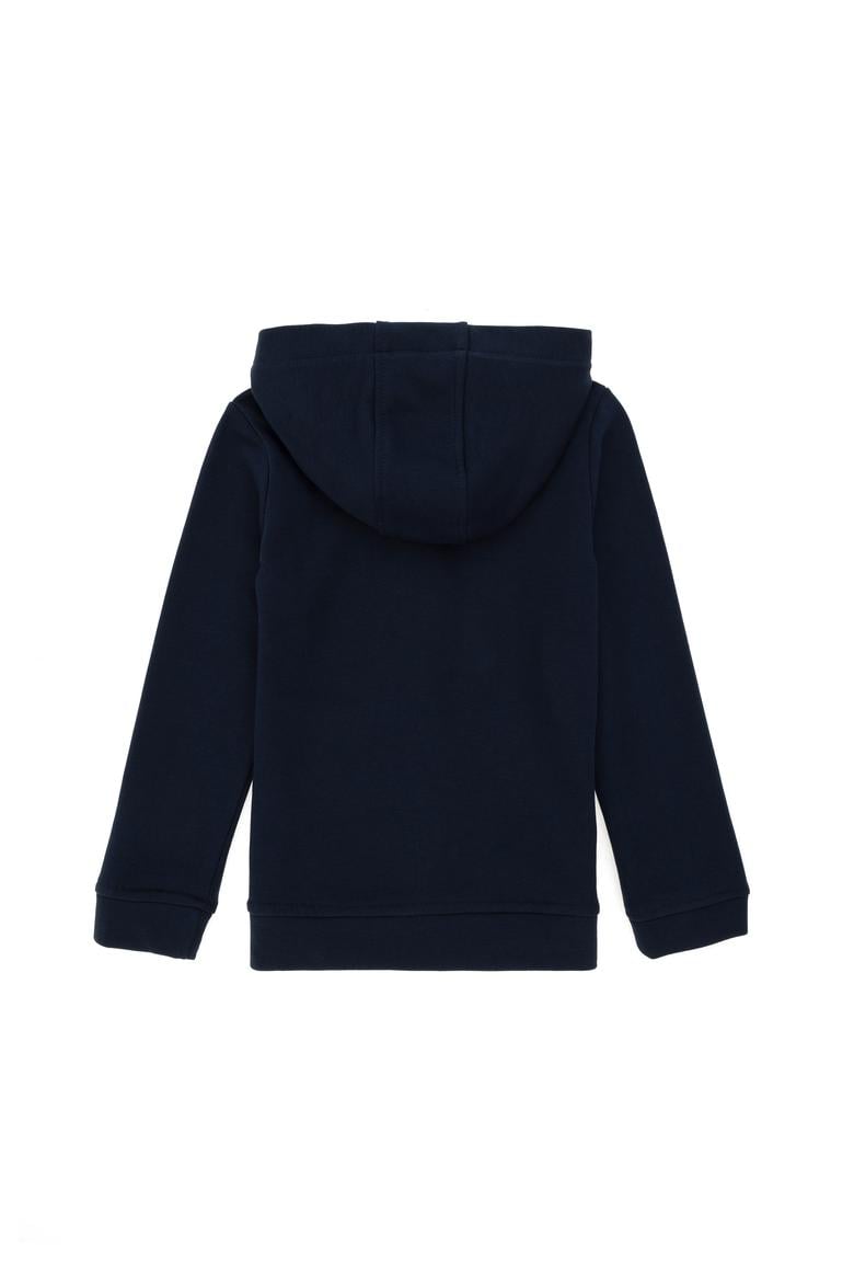 Kız Çocuk Lacivert Kapüşonlu Basic Sweatshirt - 50292507021