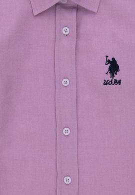 Kız Çocuk Lila Uzun Kollu Gömlek - 50297426016