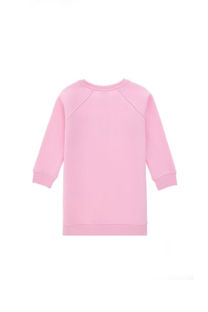 Kız Çocuk Pembe Örme Elbise