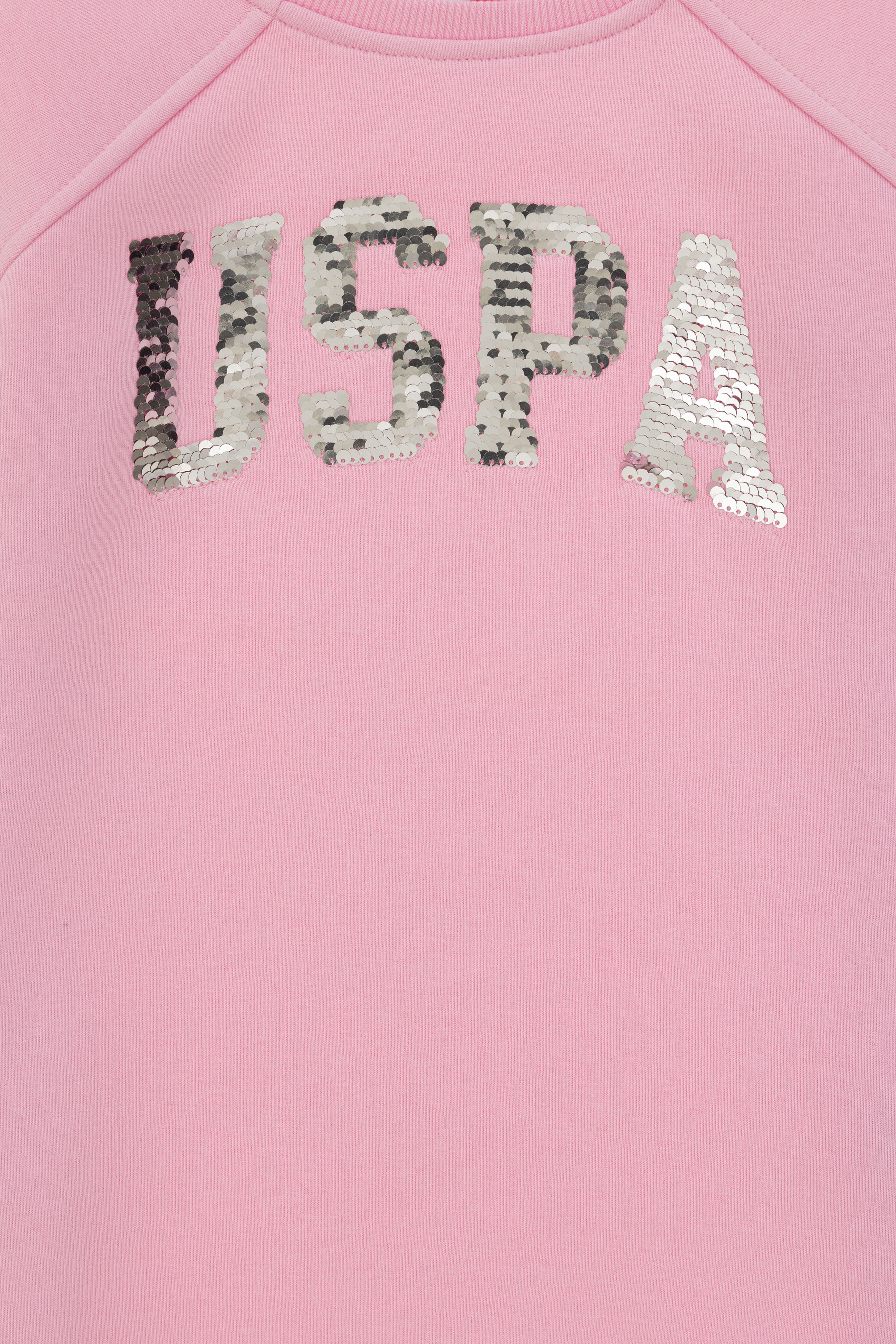 Kız Çocuk Pembe Örme Elbise - Image 4