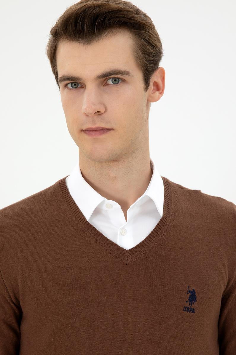 Erkek Kahverengi Basic Kazak