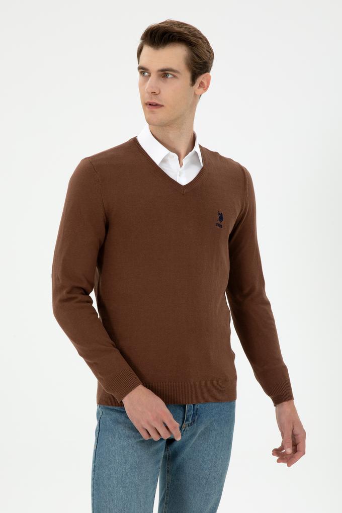 Erkek Kahverengi Basic Kazak