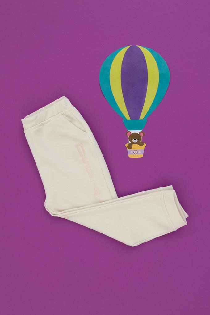 Kız Bebek Krem Eşofman Altı