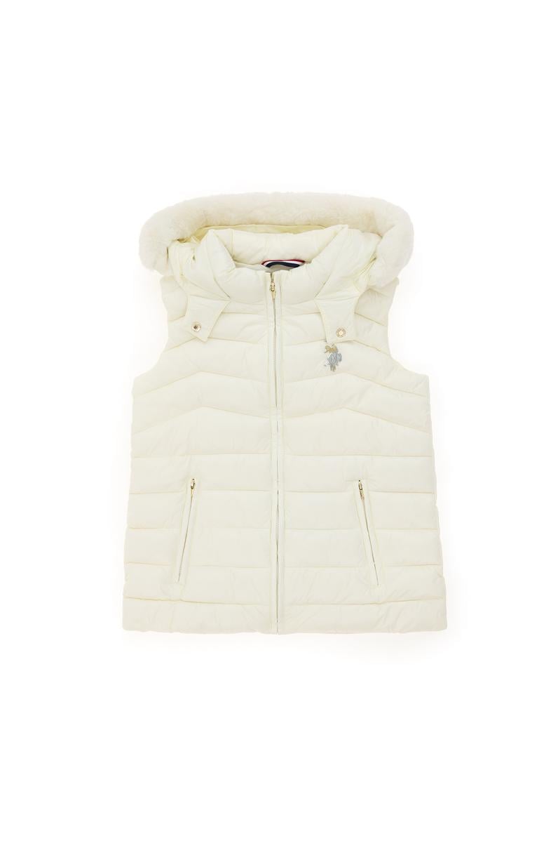 Kız Çocuk Krem Yelek