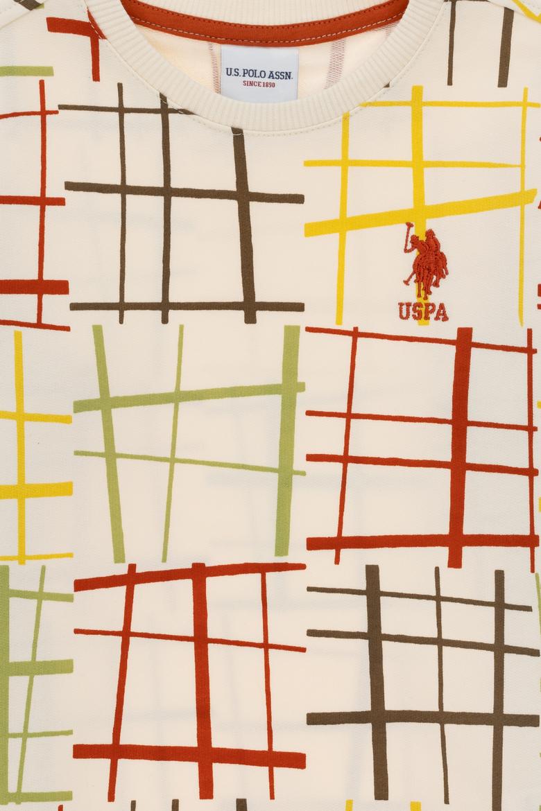 Erkek Çocuk Krem Bisiklet Yaka Sweatshirt - 50290661018