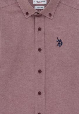 Erkek Çocuk Bordo Uzun Kollu Basic Gömlek - 50297377027