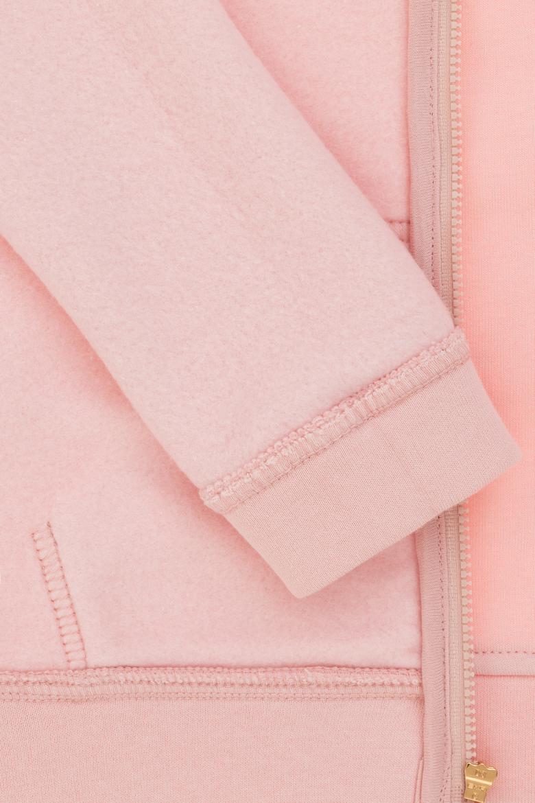 Kız Çocuk Toz Pembe Fermuarlı Basic Sweatshirt - 50297507009