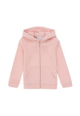 Kız Çocuk Toz Pembe Fermuarlı Basic Sweatshirt - 50297507009