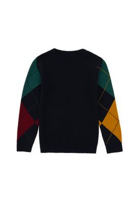 Erkek Çocuk Lacivert Bisiklet Yaka Kazak - 50293061016