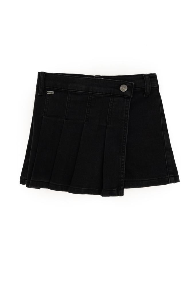 Kız Çocuk Siyah Jean Şort Etek