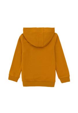 Erkek Çocuk Hardal Basic Kapüşonlu Sweatshirt - 50289134038