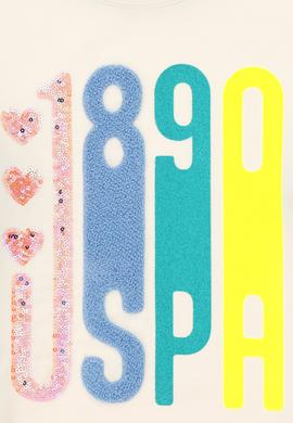 Kız Çocuk Krem Bisiklet Yaka Sweatshirt - 50290709013