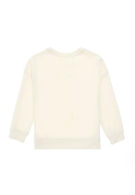 Kız Çocuk Krem Bisiklet Yaka Sweatshirt - 50290709013