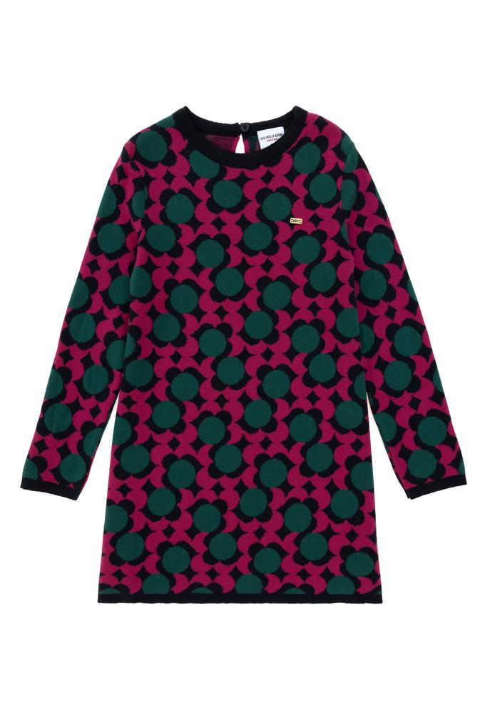 Kız Çocuk Lacivert Triko Elbise