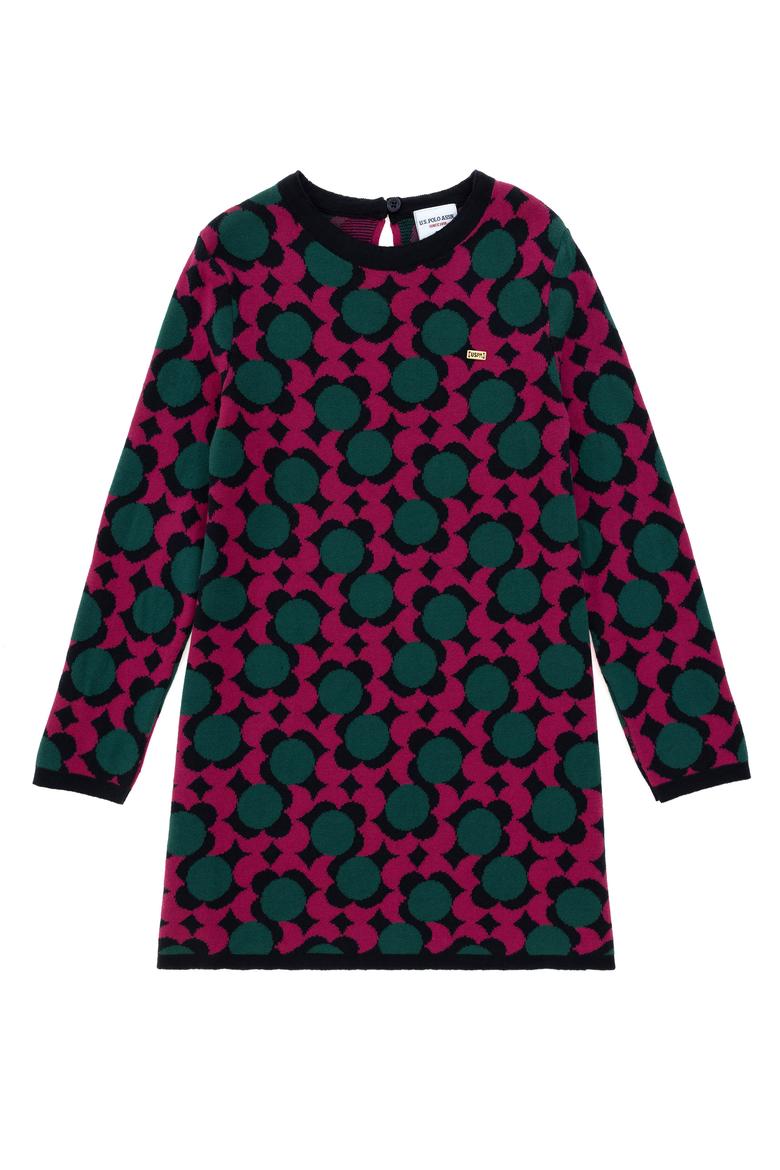 Kız Çocuk Lacivert Triko Elbise