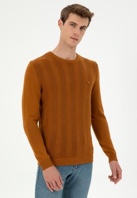 Erkek Slim Fit Bisiklet Yaka Coconut Kazak - 50293042017