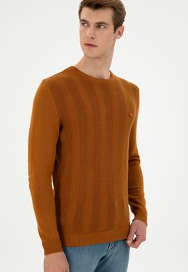 Erkek Slim Fit Bisiklet Yaka Coconut Kazak - 50293042017