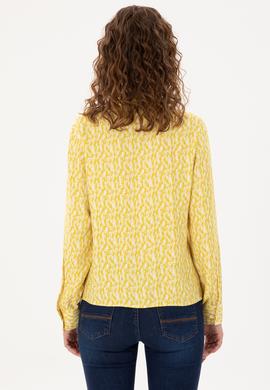 Kadın Sarı Uzun Kollu Gömlek - 50291102021
