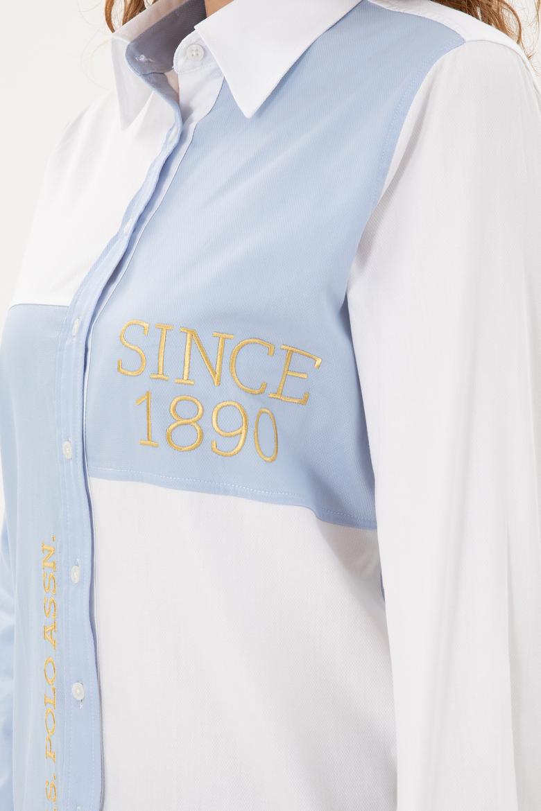 Kadın Açık Mavi Uzun Kollu Gömlek - 50291078005