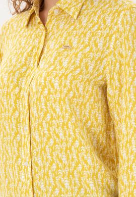 Kadın Sarı Uzun Kollu Gömlek - 50291102021