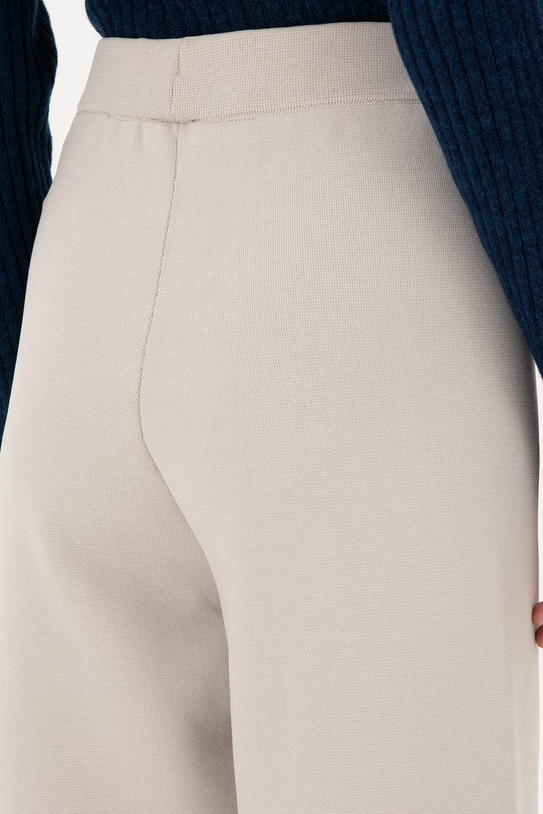 Kadın Taş Loose Fit Triko Pantolon - 50293068019
