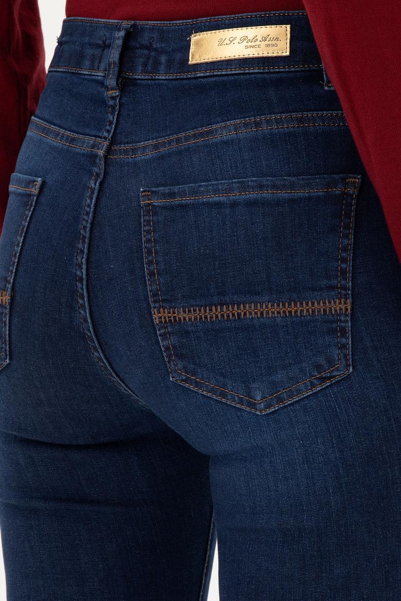 Kadın Koyu Mavi Jean Pantolon - 50289332006