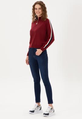 Kadın Koyu Mavi Jean Pantolon - 50289332006